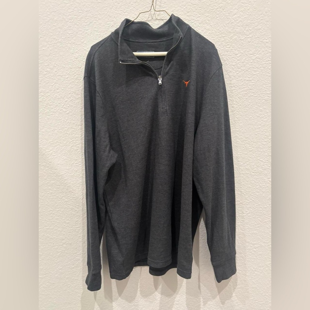 Men’s XL University of Illinois Vineyard Vines Charcoal Quarterzip
